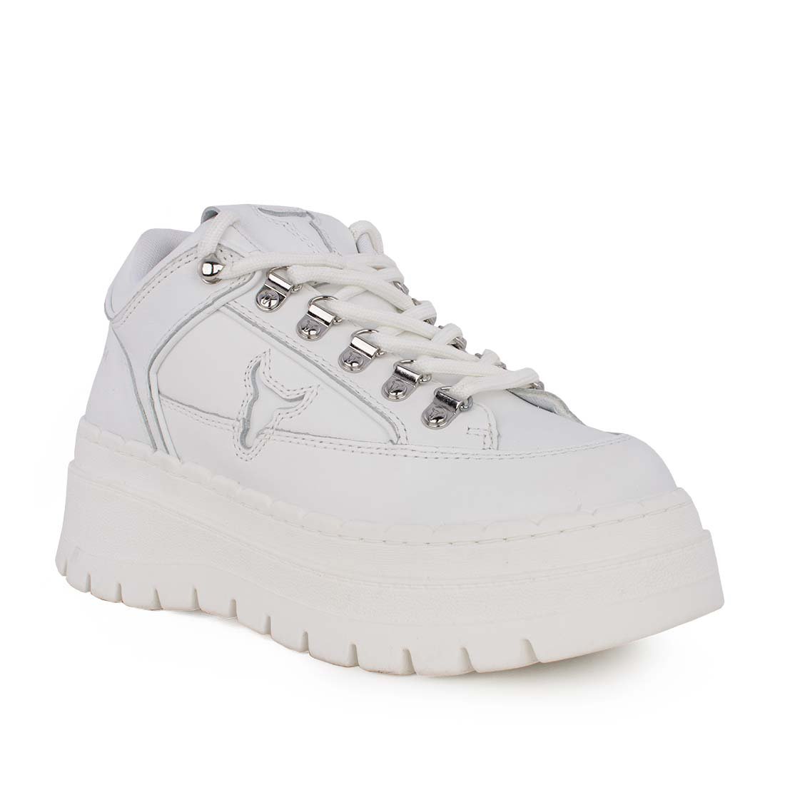 WINDSOR SMITH ΓΥΝΑΙΚΕΙΑ ΔΕΡΜΑΤΙΝΑ SNEAKERS ULTIMATUM LEATHER SNEAKERS WHITE - Image 2