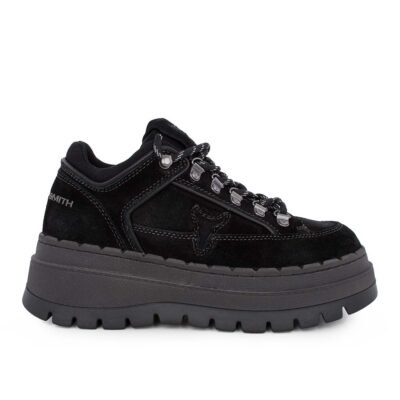WINDSOR SMITH ΓΥΝΑΙΚΕΙΑ ΔΕΡΜΑΤΙΝΑ SNEAKERS ULTIMATUM SUEDE SNEAKERS BLACK