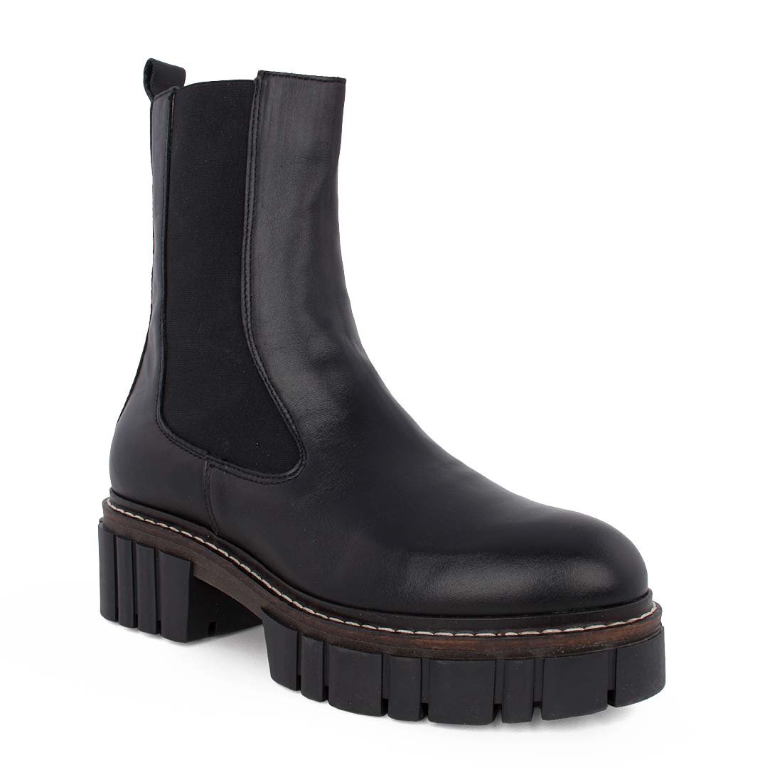 ALPE ΓΥΝΑΙΚΕΙΑ ΔΕΡΜΑΤΙΝΑ CHELSEA ΜΠΟΤΑΚΙΑ 2121 02 05 BLACK - Image 2