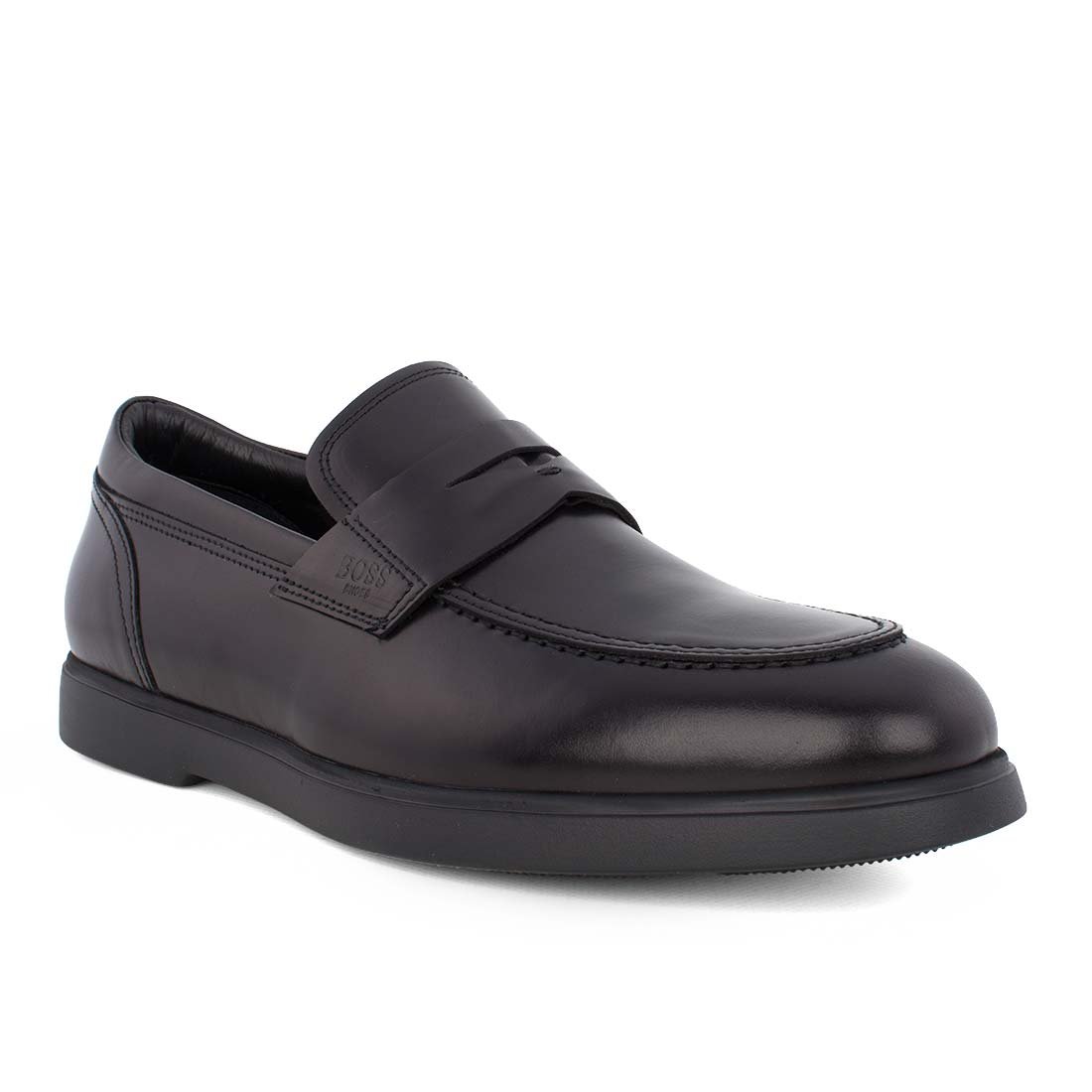 BOSS SHOES ΑΝΔΡΙΚΑ ΔΕΡΜΑΤΙΝΑ LOAFERS C7804 BLACK - Image 2
