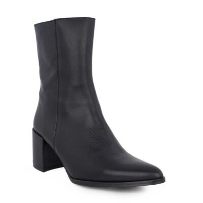 KMB ΓΥΝΑΙΚΕΙΑ ΔΕΡΜΑΤΙΝΑ ΜΠΟΤΑΚΙΑ ΜΕ ΤΑΚΟΥΝΙ Z409 BLACK - Image 2