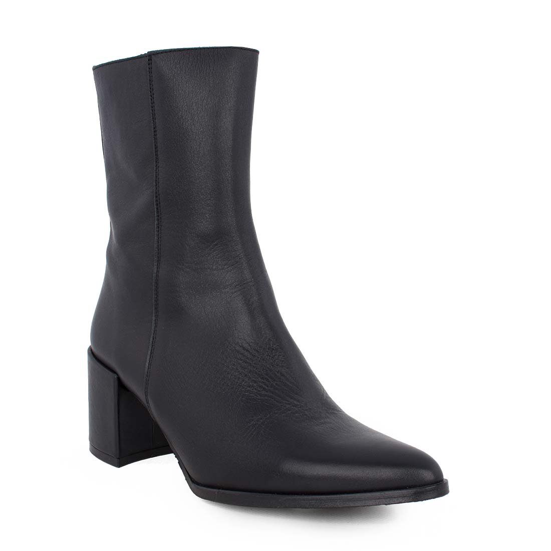 KMB ΓΥΝΑΙΚΕΙΑ ΔΕΡΜΑΤΙΝΑ ΜΠΟΤΑΚΙΑ ΜΕ ΤΑΚΟΥΝΙ Z409 BLACK - Image 2