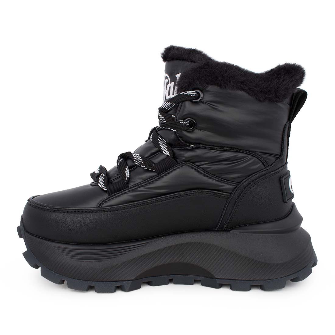 BUFFALO ΓΥΝΑΚΕΙΑ SNEAKERS ΜΕ ΓΟΥΝΑΚΙ ΕΣΩΤΕΡΙΚΑ MANHATTEN LACE UP PUFFED BLACK - Image 3