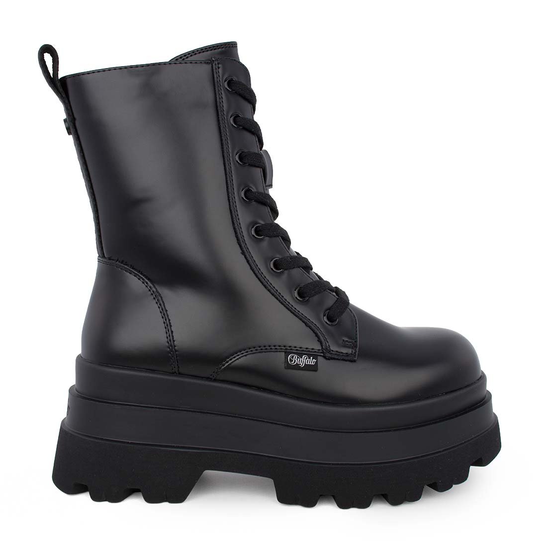 BUFFALO ΓΥΝΑΙΚΕΙΑ ΑΡΒΥΛΑΚΙΑ JUPITER LACE UP MID BLACK