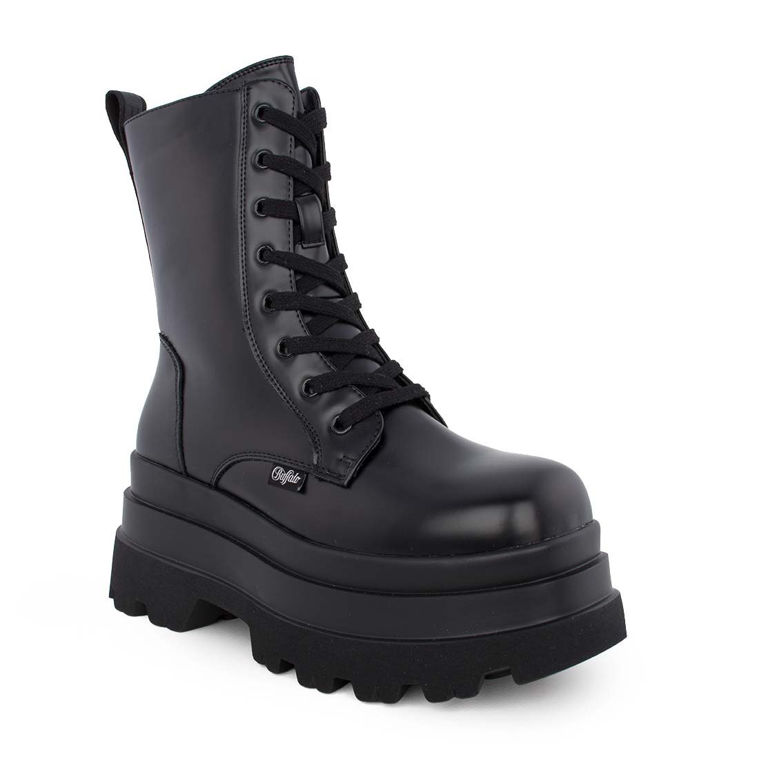 BUFFALO ΓΥΝΑΙΚΕΙΑ ΑΡΒΥΛΑΚΙΑ JUPITER LACE UP MID BLACK - Image 2