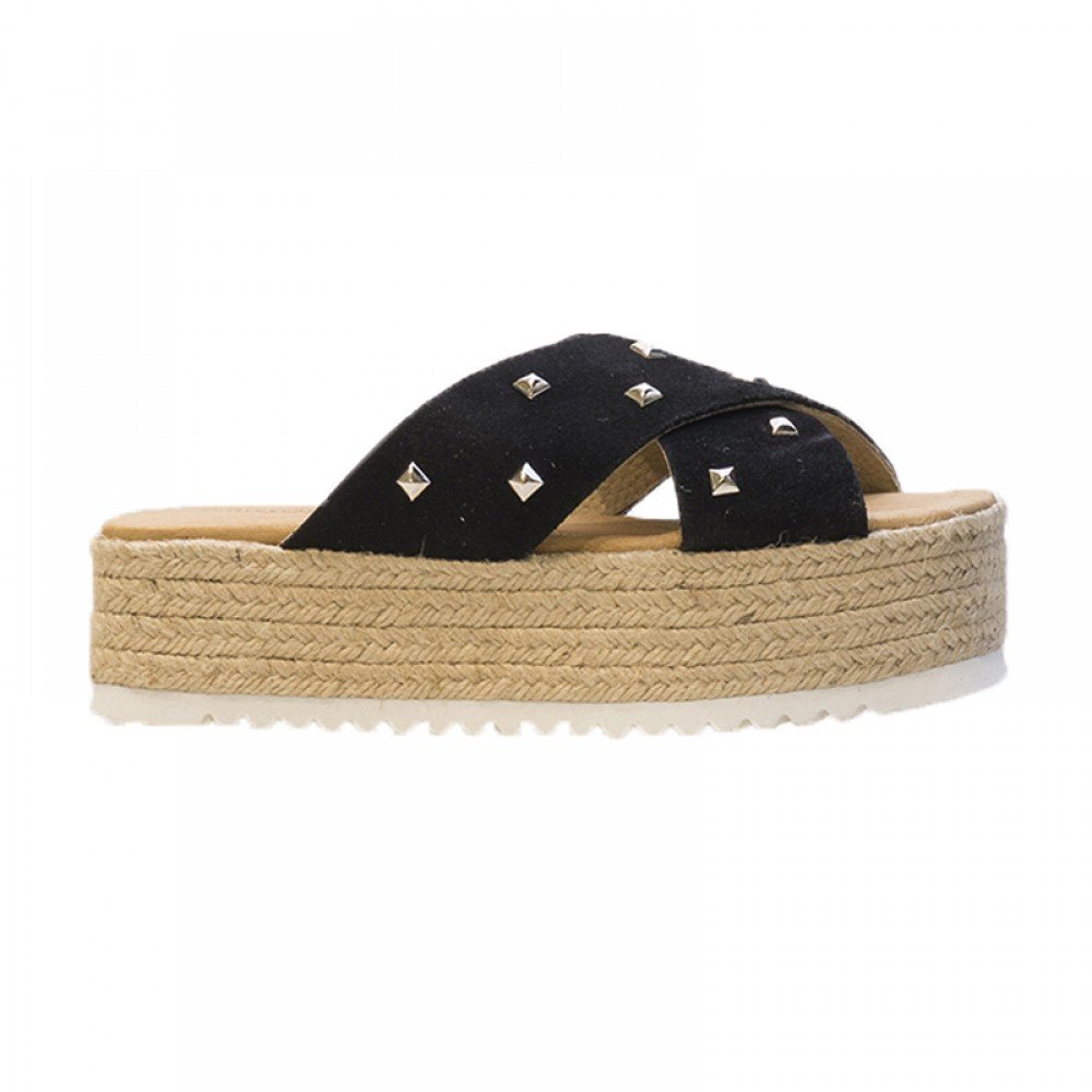 JEFFREY CAMPBELL ΓΥΝΑΙΚΕΙΕΣ FLATFORM ΠΑΝΤΟΦΛΕΣ TAHITI ΜΑΥΡΟ