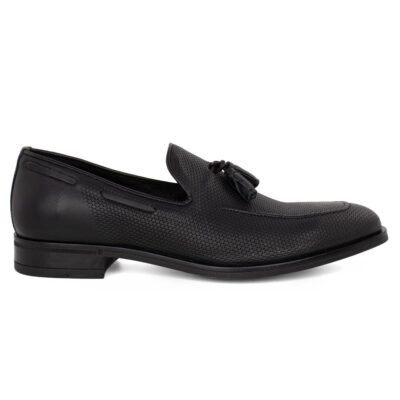 ROBINSON SHOES ΑΝΔΡΙΚΑ ΔΕΡΜΑΤΙΝΑ LOAFERS 64625 ΜΑΥΡΑ