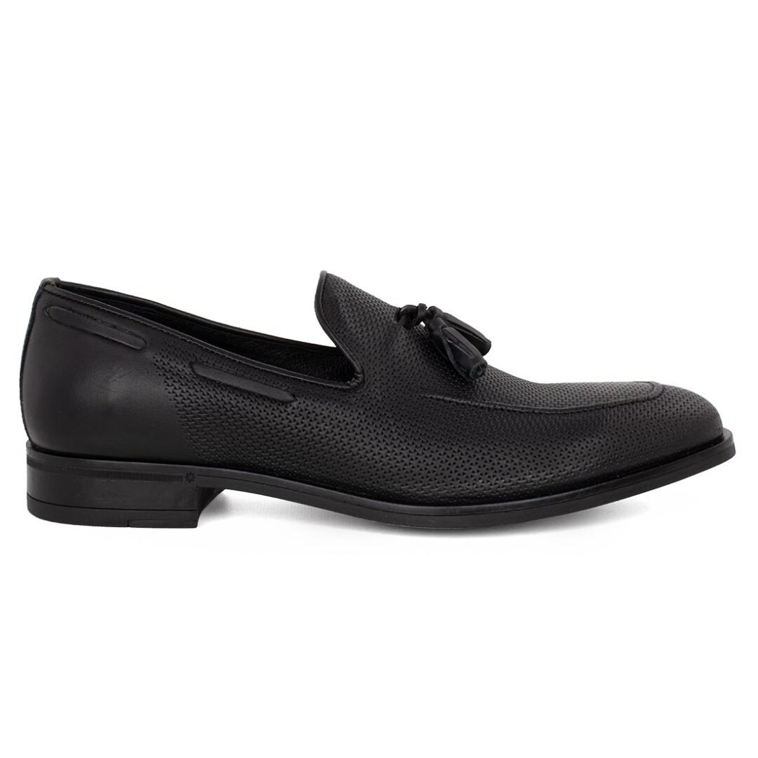 ROBINSON SHOES ΑΝΔΡΙΚΑ ΔΕΡΜΑΤΙΝΑ LOAFERS 64625 ΜΑΥΡΑ