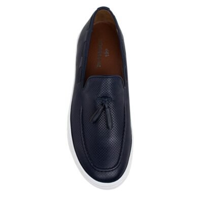 ROBINSON SHOES ΑΝΔΡΙΚΑ ΔΕΡΜΑΤΙΝΑ LOAFERS 69546 BLUE - Image 5