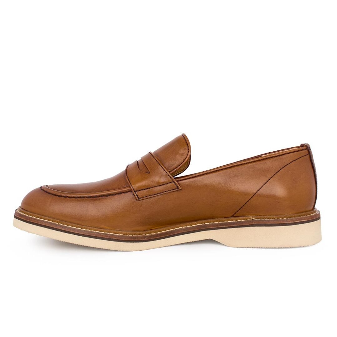 BOSS SHOES ΑΝΔΡΙΚΑ ΔΕΡΜΑΤΙΝΑ LOAFERS Z7479 COGNAC - Image 3