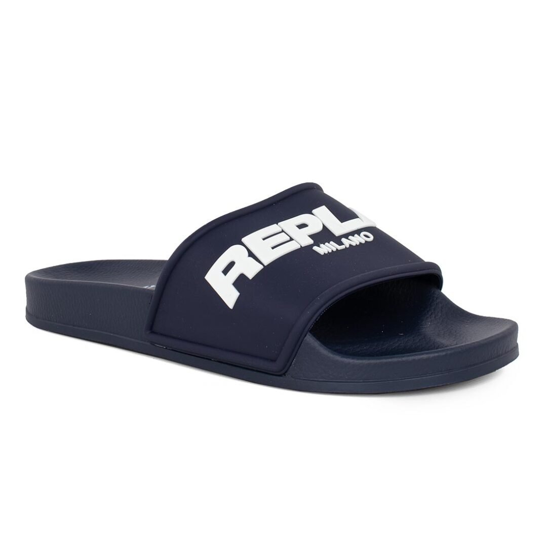 REPLAY ΑΝΔΡΙΚΑ SLIDES UP EMBOSS RF1A0042S 040 NAVY - Image 2