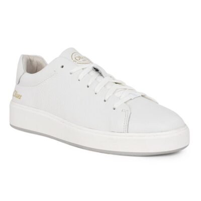 S. OLIVER ΑΝΔΡΙΚΑ ΔΕΡΜΑΤΙΝΑ SNEAKERS 5-13640-30 100 WHITE - Image 2
