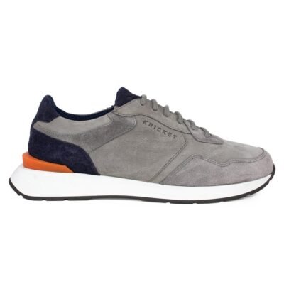 KRICKET ΑΝΔΡΙΚΑ ΔΕΡΜΑΤΙΝΑ SNEAKERS 23K3003 GREY NUBUCK
