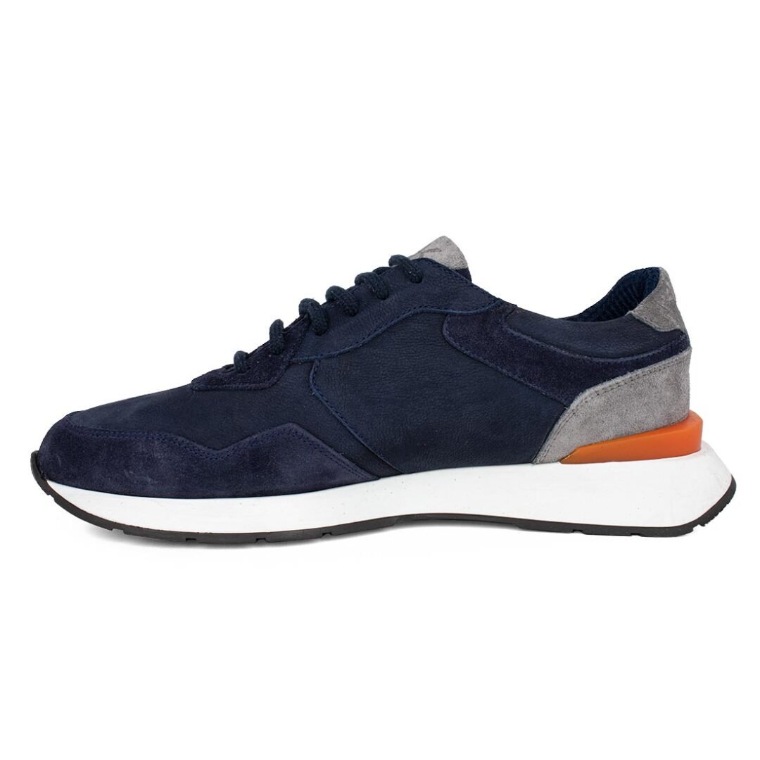 KRICKET ΑΝΔΡΙΚΑ ΔΕΡΜΑΤΙΝΑ SNEAKERS 23K3003 BLUE NUBUCK - Image 3