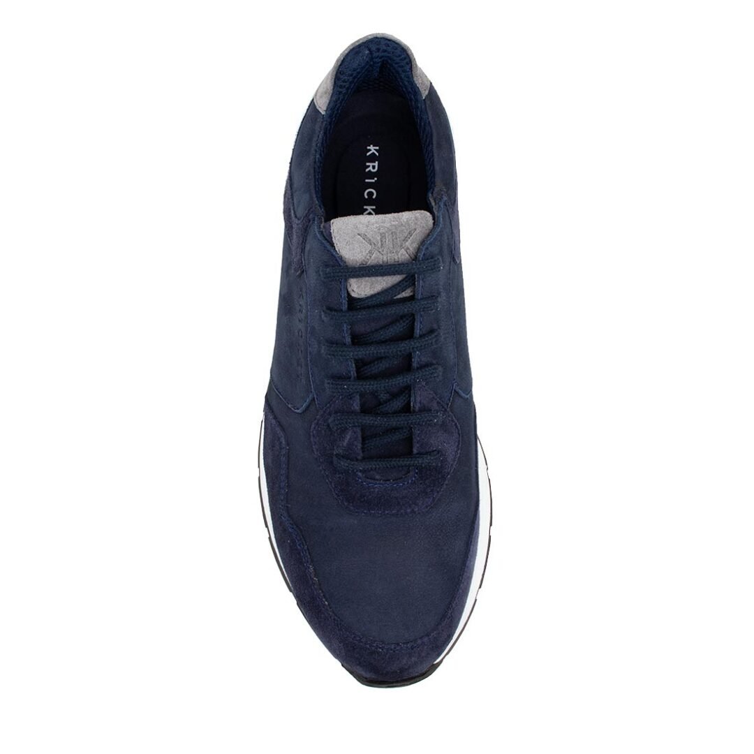 KRICKET ΑΝΔΡΙΚΑ ΔΕΡΜΑΤΙΝΑ SNEAKERS 23K3003 BLUE NUBUCK - Image 5