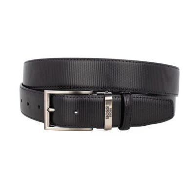 BOSS SHOES ΑΝΔΡΙΚΗ ΔΕΡΜΑΤΙΝΗ ΖΩΝΗ VB008 BLACK RAMON