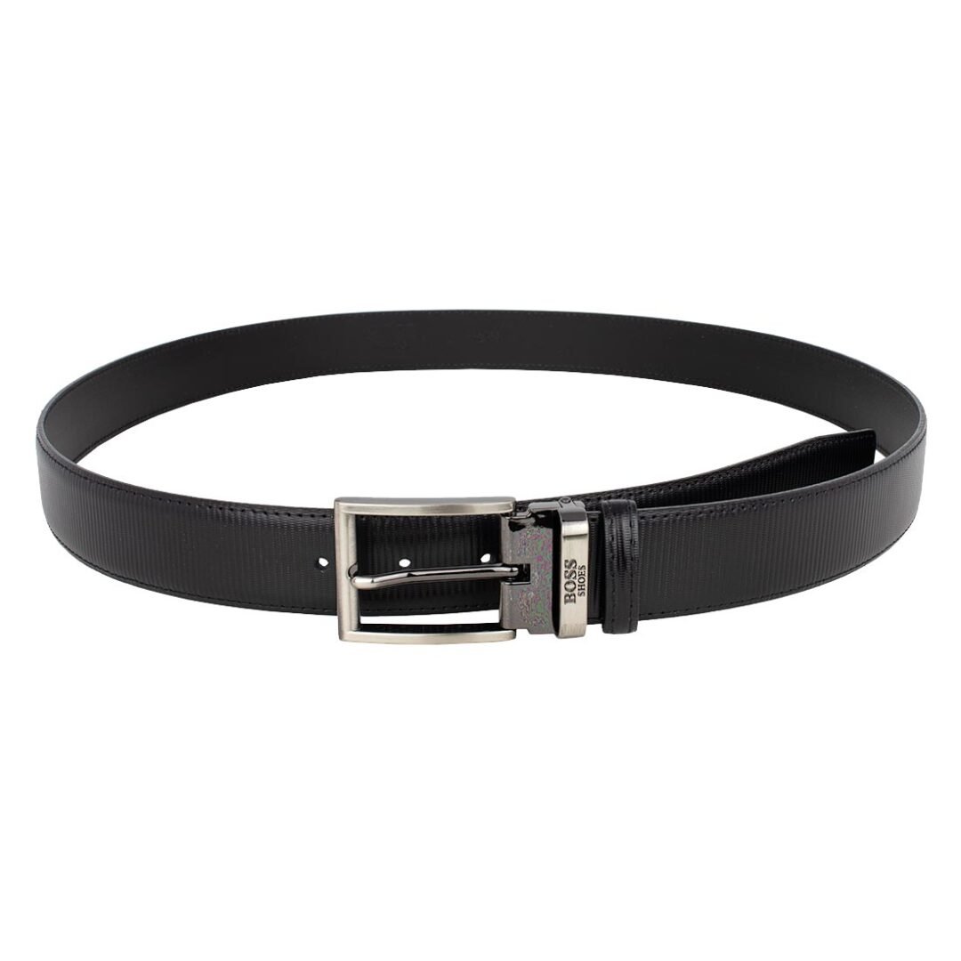 BOSS SHOES ΑΝΔΡΙΚΗ ΔΕΡΜΑΤΙΝΗ ΖΩΝΗ VB008 BLACK RAMON - Image 2