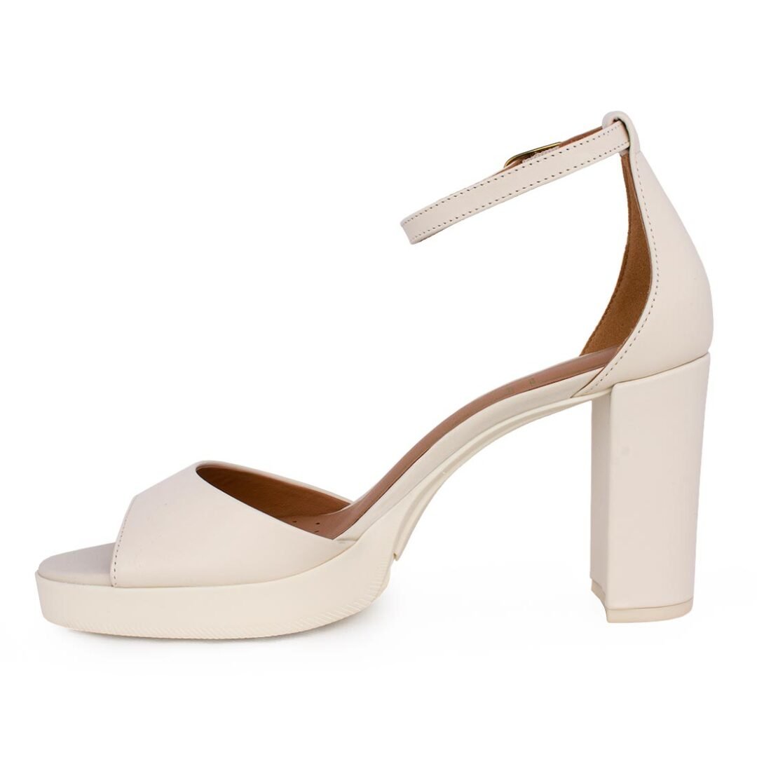 GEOX ΓΥΝΑΙΚΕΙΑ ΔΕΡΜΑΤΙΝΑ ΠΕΔΙΛΑ D WALK PLEASURE 85S OFF WHITE - Image 3