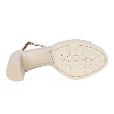 GEOX ΓΥΝΑΙΚΕΙΑ ΔΕΡΜΑΤΙΝΑ ΠΕΔΙΛΑ D WALK PLEASURE 85S OFF WHITE - Image 4