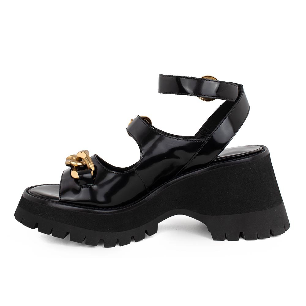 JEFFREY CAMPBELL ΓΥΝΑΙΚΕΙΕΣ ΠΛΑΤΦΟΡΜΕΣ CRUNCHED ΜΑΥΡΕΣ - Image 3