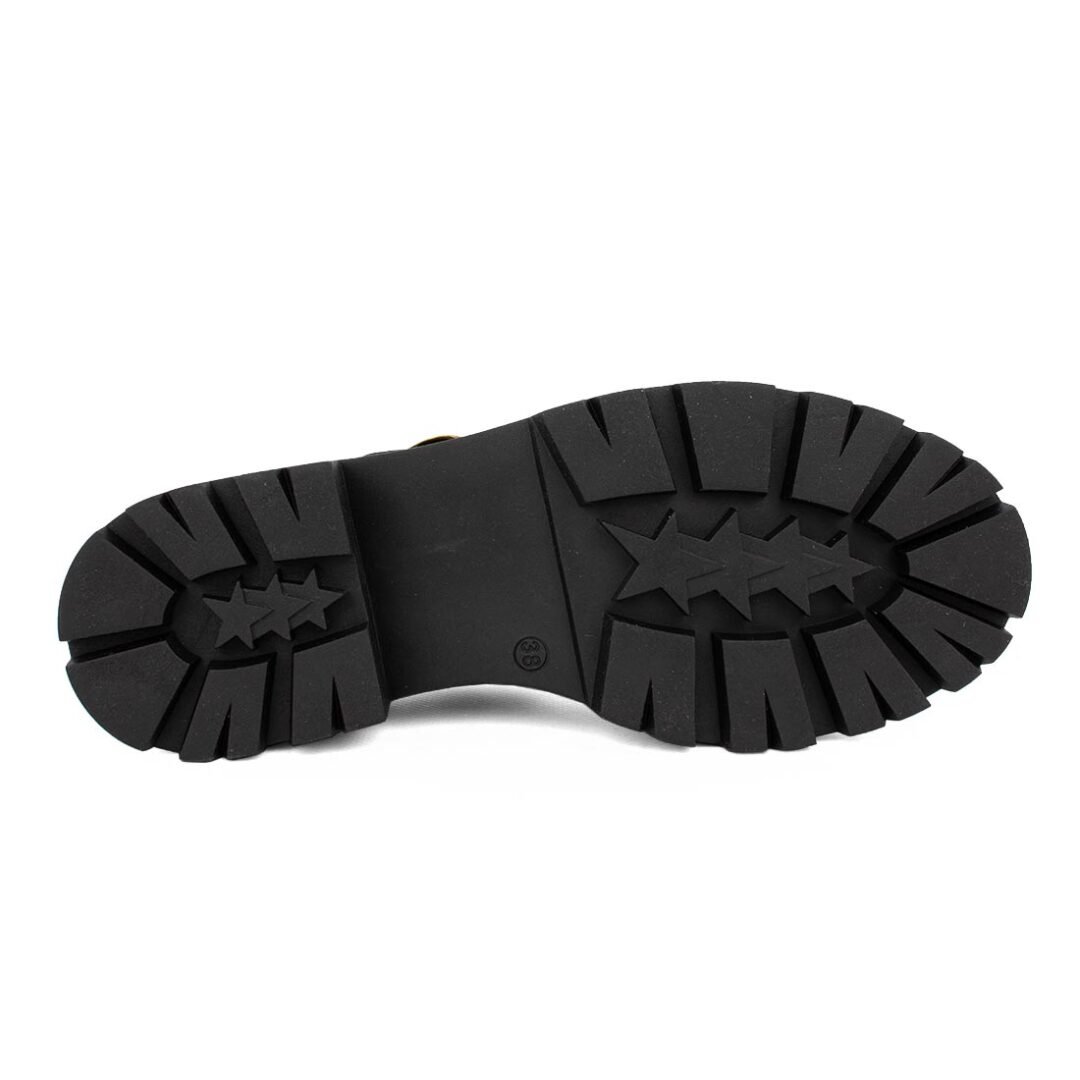 KOMIS & KOMIS ΓΥΝΑΙΚΕΙΑ ΔΕΡΜΑΤΙΝΑ LOAFERS A100 ΜΑΥΡΑ - Image 4