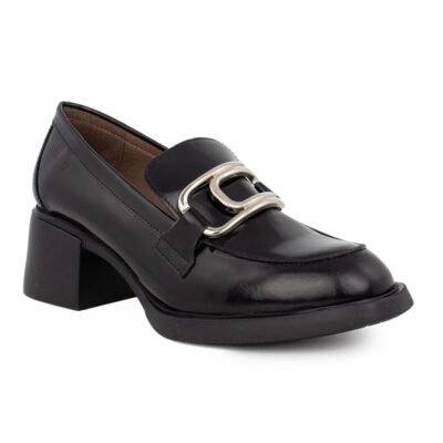 WONDERS ΓΥΝΑΙΚΕΙΑ ΔΕΡΜΑΤΙΝΑ LOAFERS G-6140 BLACK - Image 2
