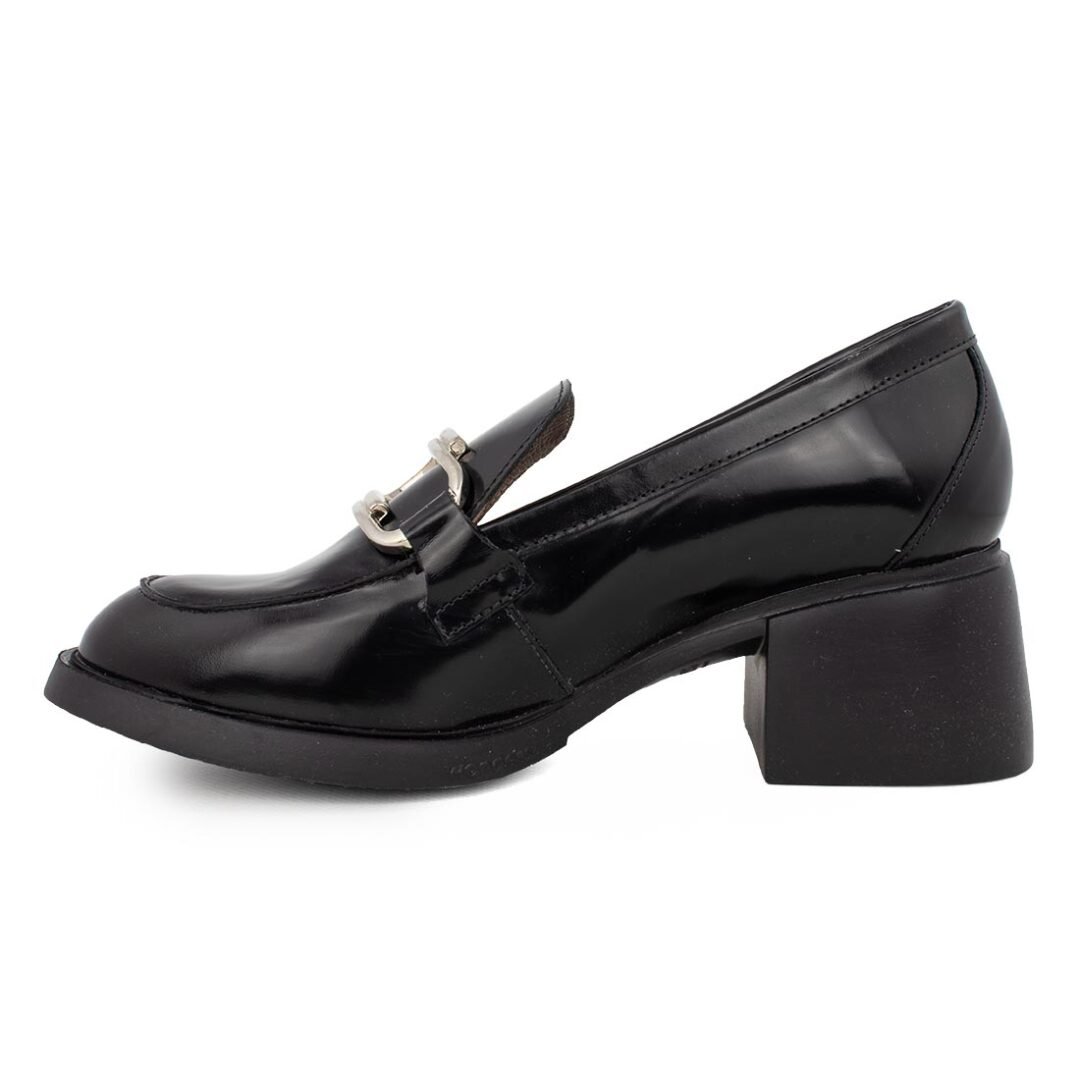 WONDERS ΓΥΝΑΙΚΕΙΑ ΔΕΡΜΑΤΙΝΑ LOAFERS G-6140 BLACK - Image 3