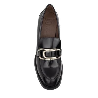 WONDERS ΓΥΝΑΙΚΕΙΑ ΔΕΡΜΑΤΙΝΑ LOAFERS G-6140 BLACK - Image 5