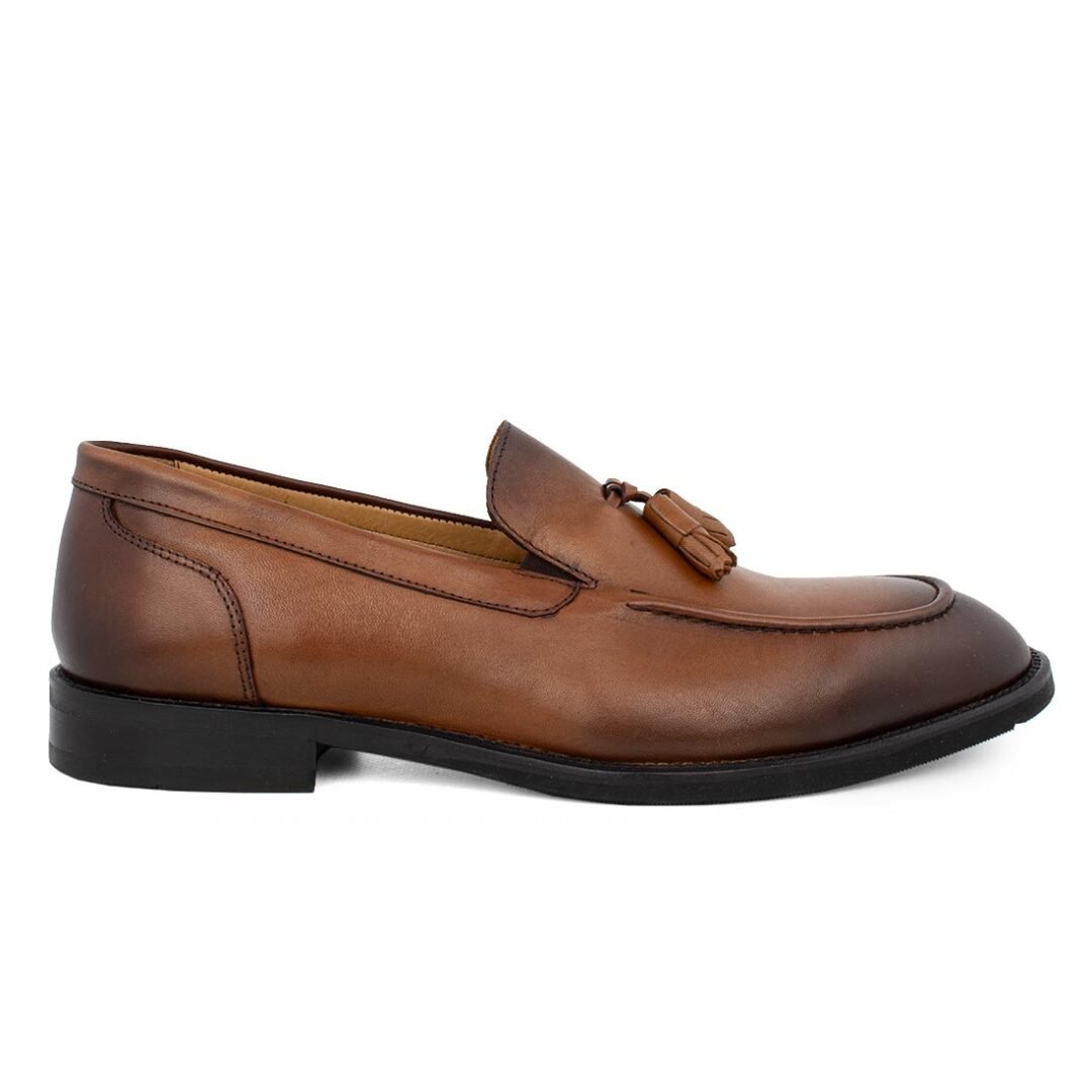 PHILIPPE LANG ΑΝΔΡΙΚΑ ΔΕΡΜΑΤΙΝΑ LOAFERS 6299 COGNAC
