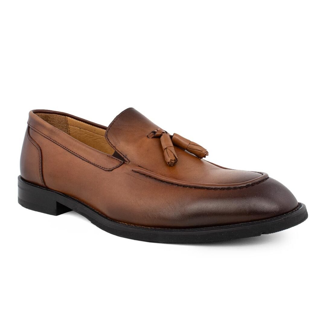 PHILIPPE LANG ΑΝΔΡΙΚΑ ΔΕΡΜΑΤΙΝΑ LOAFERS 6299 COGNAC - Image 2