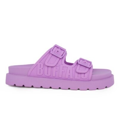 BUFFALO ΓΥΝΑΙΚΕΙΑ SLIDES EVE SOL LAVENDER VEGAN RUBBER