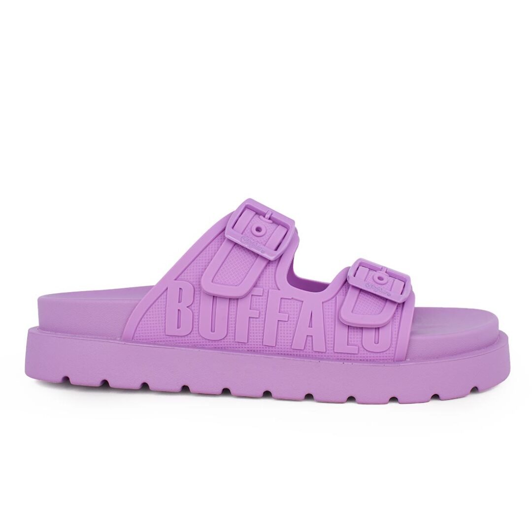 BUFFALO ΓΥΝΑΙΚΕΙΑ SLIDES EVE SOL LAVENDER VEGAN RUBBER