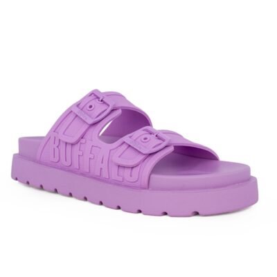BUFFALO ΓΥΝΑΙΚΕΙΑ SLIDES EVE SOL LAVENDER VEGAN RUBBER - Image 2