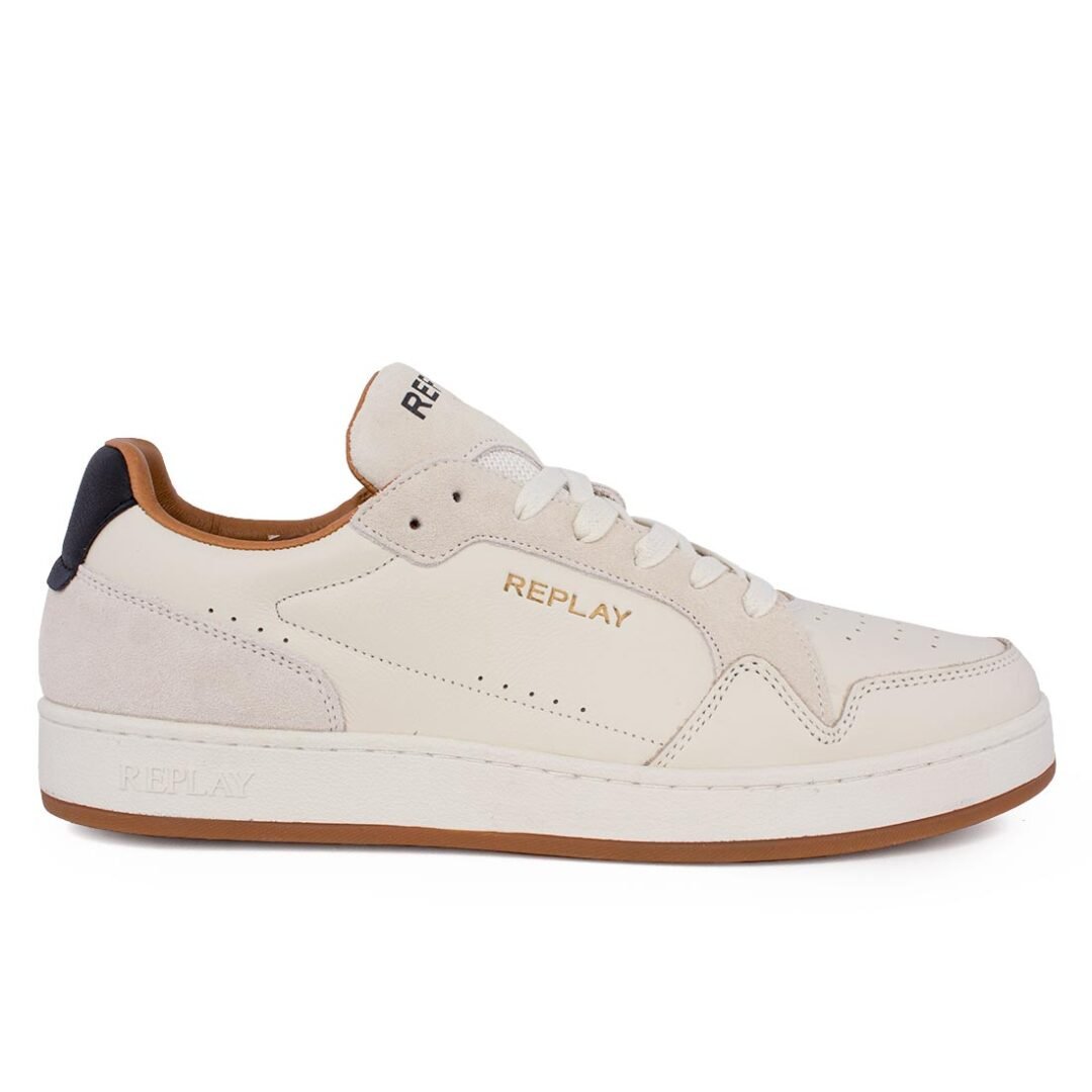 REPLAY ΑΝΔΡΙΚΑ SNEAKERS SMASH FINE RZ3B0015L 0113 OFF WHITE