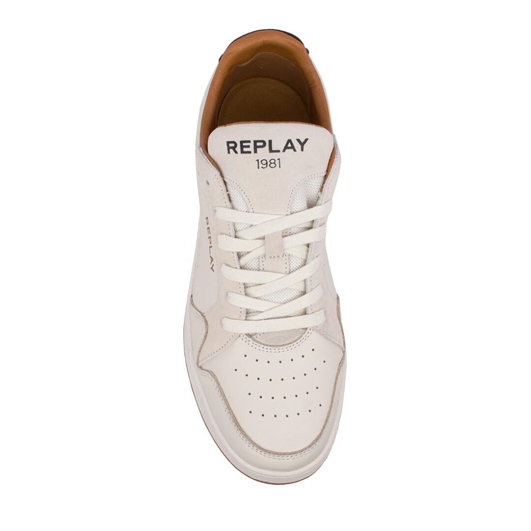REPLAY ΑΝΔΡΙΚΑ SNEAKERS SMASH FINE RZ3B0015L 0113 OFF WHITE - Image 5