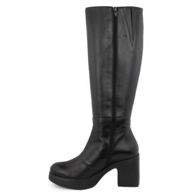 WONDERS FLY ΓΥΝΑΙΚΕΙΑ ΔΕΡΜΑΤΙΝΗ ΜΠΟΤΑ H-4943 BLACK - Image 3