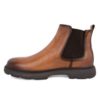 PHILIPPE LANG ΑΝΔΡΙΚΑ ΔΕΡΜΑΤΙΝΑ CHELSEA ΜΠΟΤΑΚΙΑ 4827V TOBACCO - Image 3