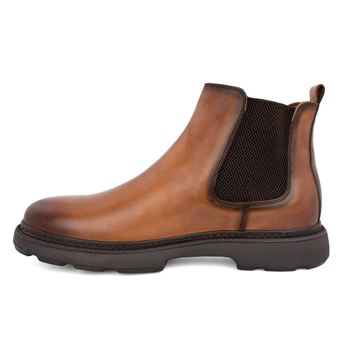 PHILIPPE LANG ΑΝΔΡΙΚΑ ΔΕΡΜΑΤΙΝΑ CHELSEA ΜΠΟΤΑΚΙΑ 4827V TOBACCO - Image 3