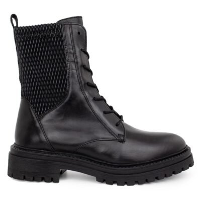 GEOX ΓΥΝΑΙΚΕΙΑ ΔΕΡΜΑΤΙΝΑ ΑΡΒΥΛΑΚΙΑ IRIDEA N ΜΑΥΡΑ