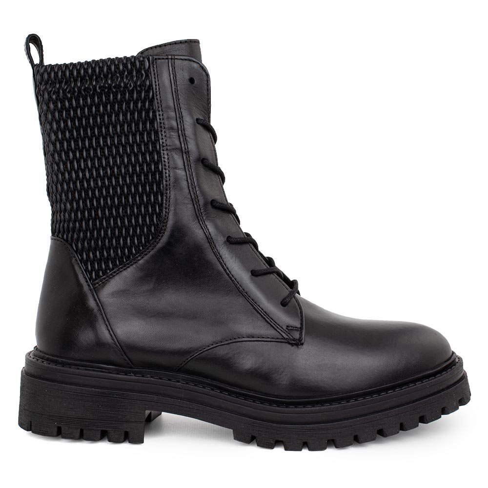 GEOX ΓΥΝΑΙΚΕΙΑ ΔΕΡΜΑΤΙΝΑ ΑΡΒΥΛΑΚΙΑ IRIDEA N ΜΑΥΡΑ