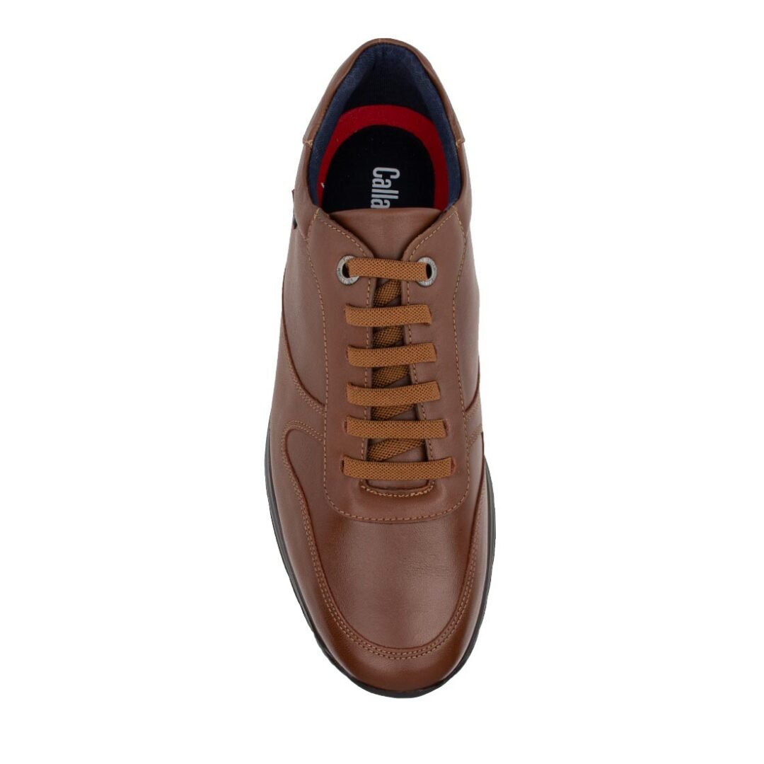CALLAGHAN ΑΝΔΡΙΚΑ ΔΕΡΜΑΤΙΝΑ XLight SNEAKERS 91320 COGNAC - Image 5
