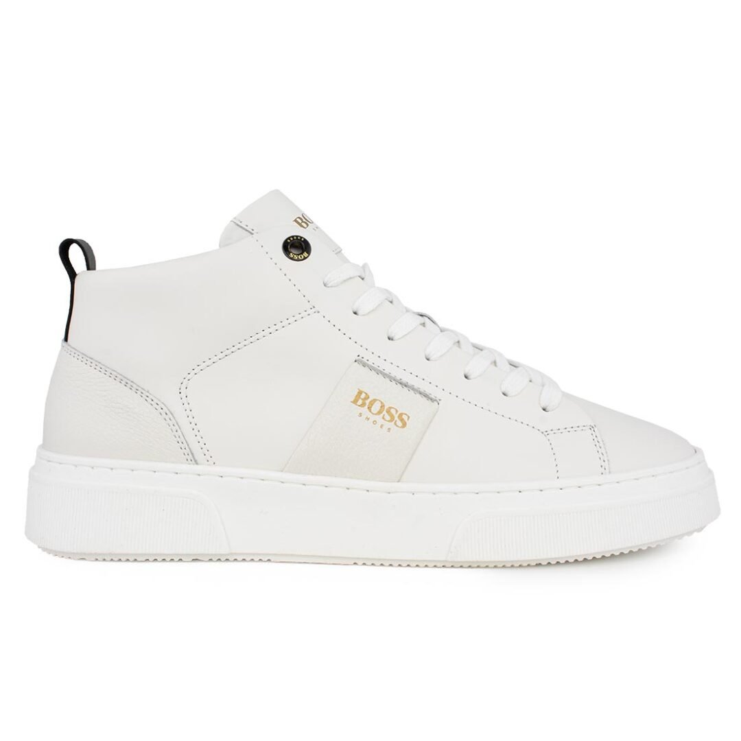 BOSS SHOES ΑΝΔΡΙΚΑ ΔΕΡΜΑΤΙΝΑ ΣΠΟΡ ΜΠΟΤΑΚΙΑ XZ520 WHITE
