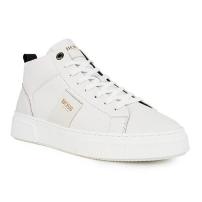 BOSS SHOES ΑΝΔΡΙΚΑ ΔΕΡΜΑΤΙΝΑ ΣΠΟΡ ΜΠΟΤΑΚΙΑ XZ520 WHITE - Image 2