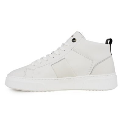 BOSS SHOES ΑΝΔΡΙΚΑ ΔΕΡΜΑΤΙΝΑ ΣΠΟΡ ΜΠΟΤΑΚΙΑ XZ520 WHITE - Image 3