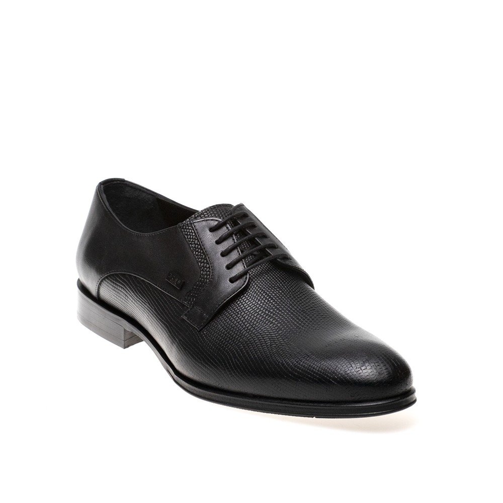 BOSS ΑΝΔΡΙΚΑ ΔΕΡΜΑΤΙΝΑ ΚΛΑΣΙΚΑ ΠΑΠΟΥΤΣΙΑ N6310 ΜΑΥΡΟ RAPTOR - Image 2