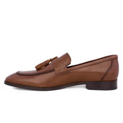 BOSS SHOES ΑΝΔΡΙΚΑ ΔΕΡΜΑΤΙΝΑ ΚΛΑΣΙΚΑ LOAFERS Z7517 COGNAC - Image 3