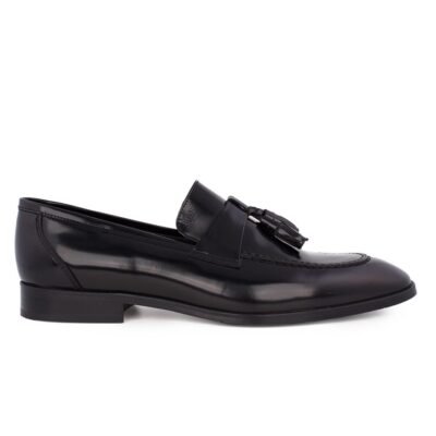 BOSS SHOES ΑΝΔΡΙΚΑ ΔΕΡΜΑΤΙΝΑ ΚΛΑΣΙΚΑ LOAFERS Z7517 BLACK