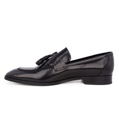 BOSS SHOES ΑΝΔΡΙΚΑ ΔΕΡΜΑΤΙΝΑ ΚΛΑΣΙΚΑ LOAFERS Z7517 BLACK - Image 3