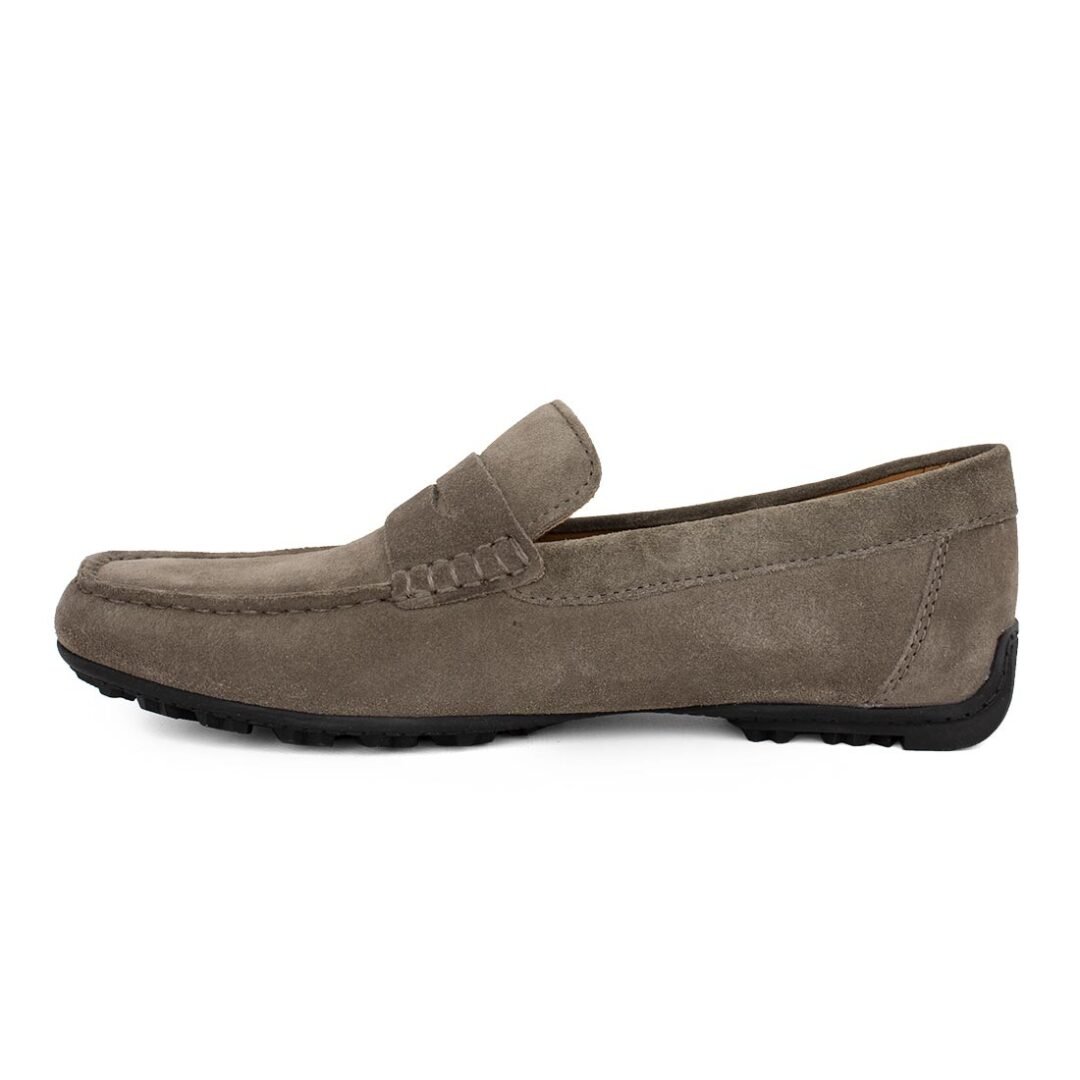 GEOX ΑΝΔΡΙΚΑ ΔΕΡΜΑΤΙΝΑ ΜΟΚΑΣΙΝΙΑ KOSMOPOLIS + GRIP B DOVE GREY SUEDE - Image 3