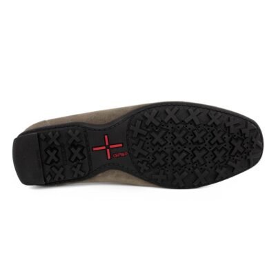 GEOX ΑΝΔΡΙΚΑ ΔΕΡΜΑΤΙΝΑ ΜΟΚΑΣΙΝΙΑ KOSMOPOLIS + GRIP B DOVE GREY SUEDE - Image 4